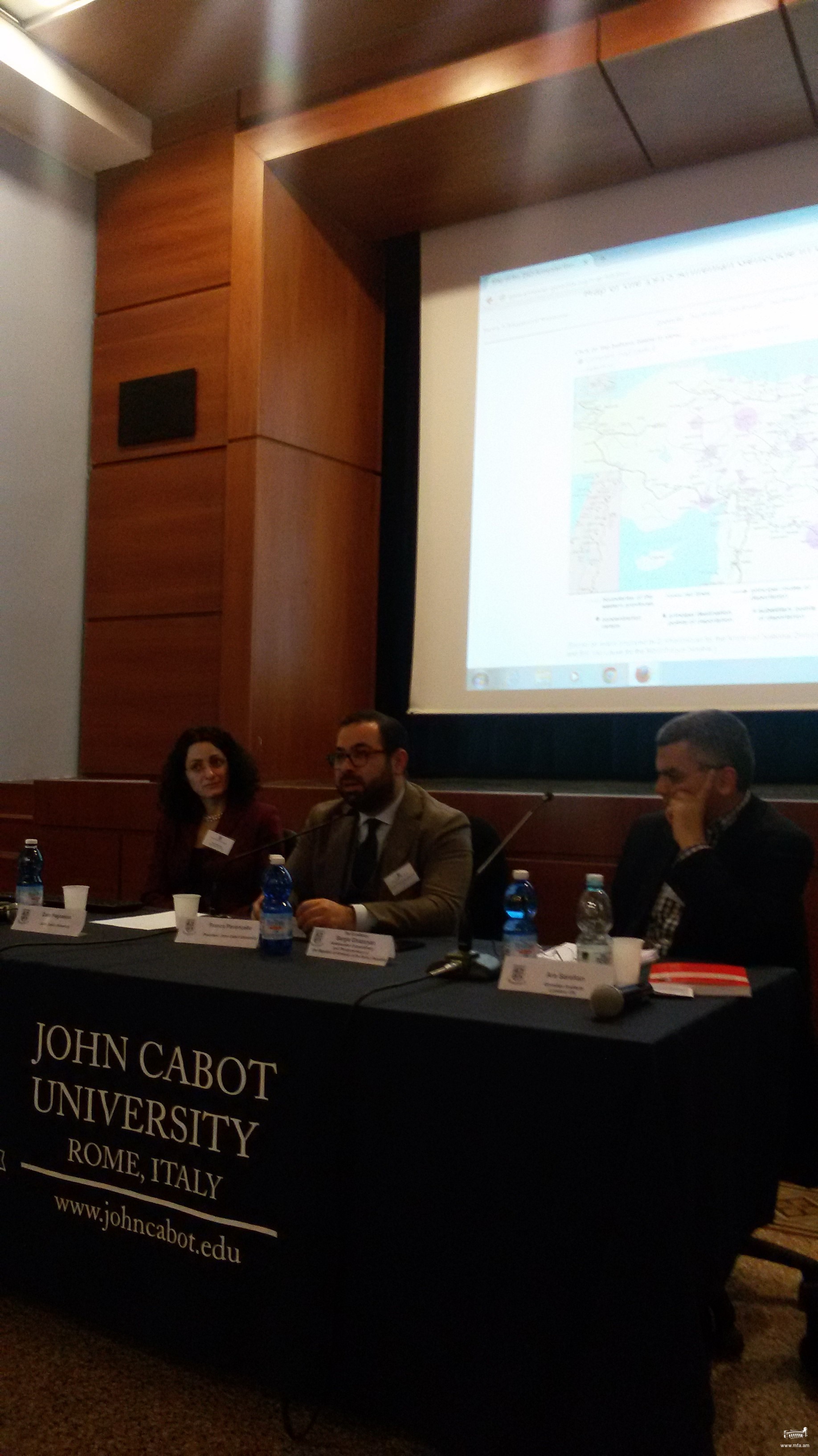 Conference dedicated to the Centenary of the Armenian genocide held in Rome