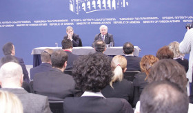 Foreign Minister's address and answers to the questions during a joint press conference with EU Commissioner Johannes Hahn