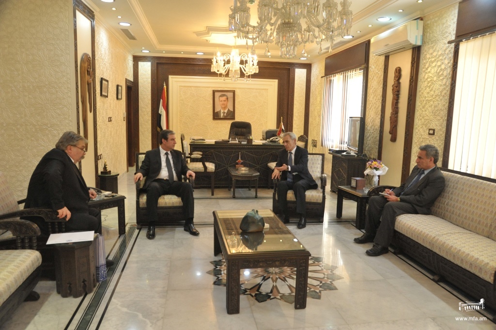 Դեսպան Փոլադյանի հանդիպումը Սիրիայի մշակույթի նախարարի հետ