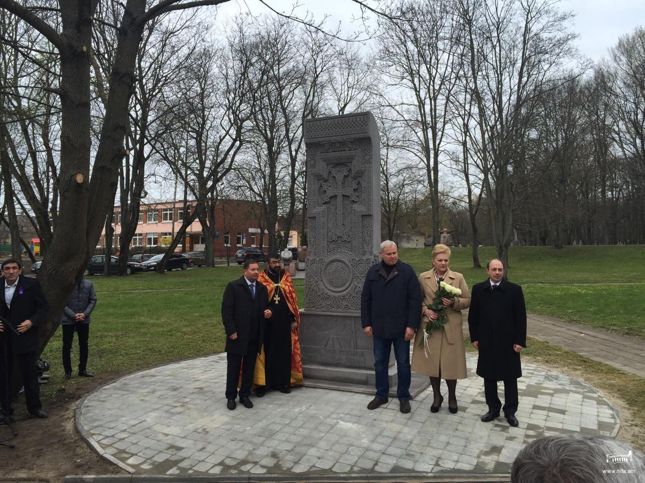 Հայոց ցեղասպանության 100-րդ տարելիցին նվիրված խաչքարի օծման արարողություն Լիտվայում