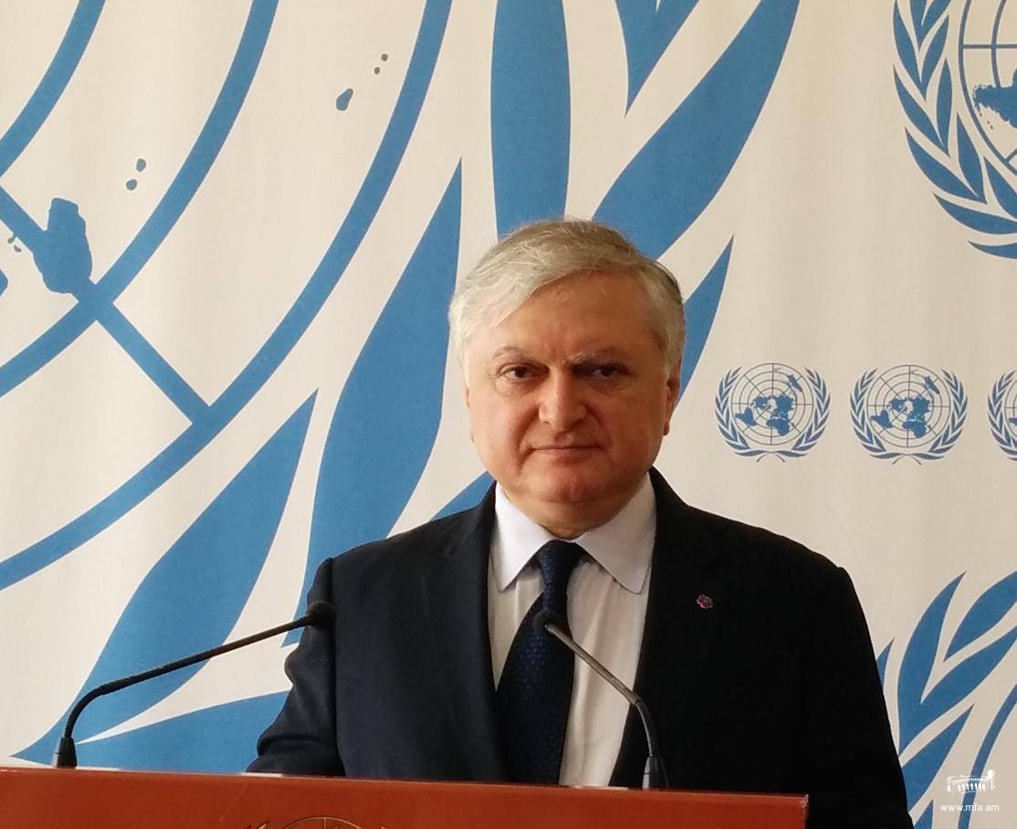 Déclaration du Ministre des Affaires étrangères Edward Nalbandian à propos de la reconnaissance du Génocide arménien par le Parlement du Luxembourg