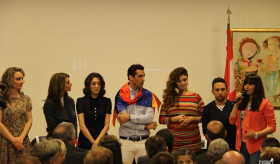 «Եվրատեսիլ-2015» երգի մրցույթում Հայաստանը ներկայացնող «Genealogy» խմբի հետ հանդիպում Վիեննայում
