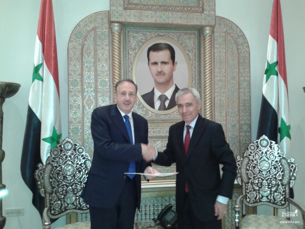 Դեսպան Փոլադյանը հանդիպեց Սիրիայի Ժողովրդական ժողովի նախագահին