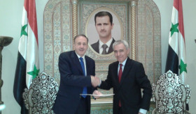 Դեսպան Արշակ Փոլադյանը հանդիպում ունեցավ Սիրիայի Ժողովրդական ժողովի նախագահի հետ