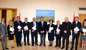 Դեսպան Քոչարյանի հանդիպումը Լիբանանի Հայոց ցեղասպանության 100-րդ տարելիցի Կենտրոնական մարմնի անդամների հետ