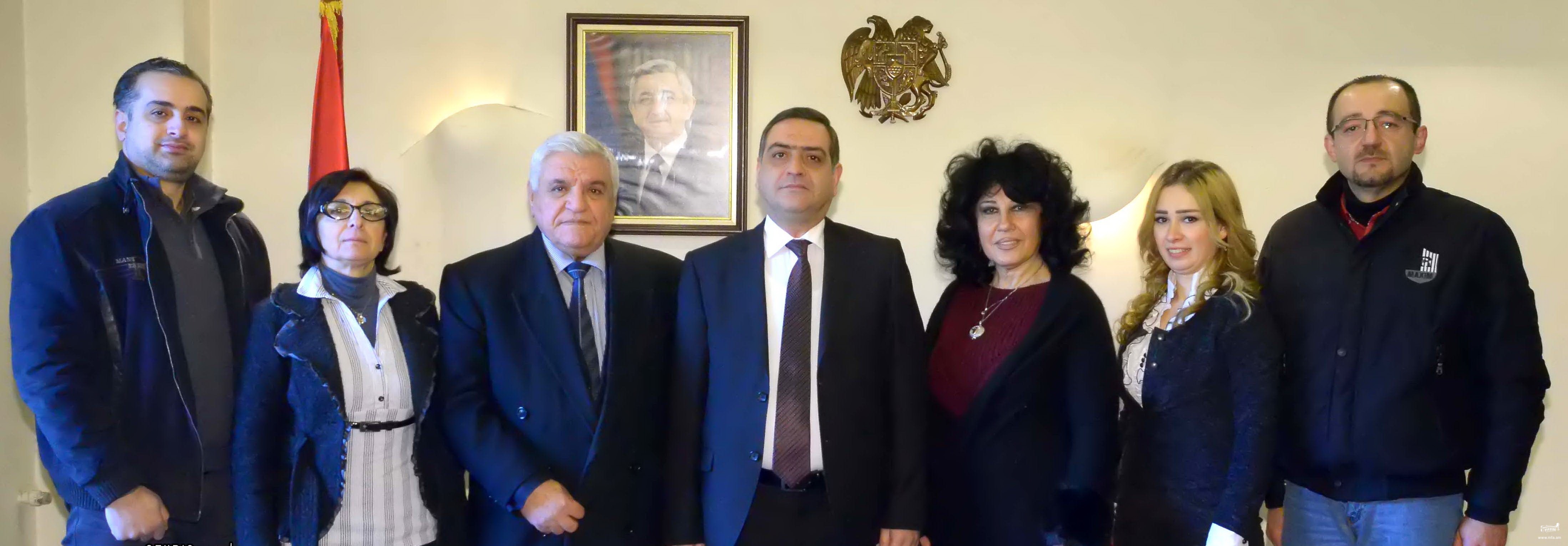 Հալեպում ՀՀ գլխավոր հյուպատոսի հանդիպումը քաղաքի հայկական դպրոցիների տնօրենների հետ