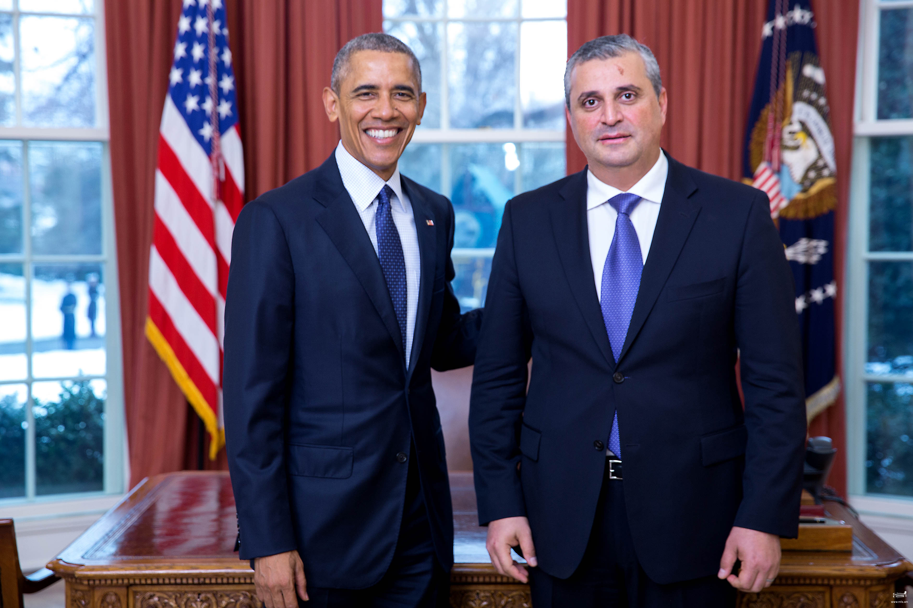 Ambassador Hovhannissian presented his credentials to the U.S. President Barack Obama