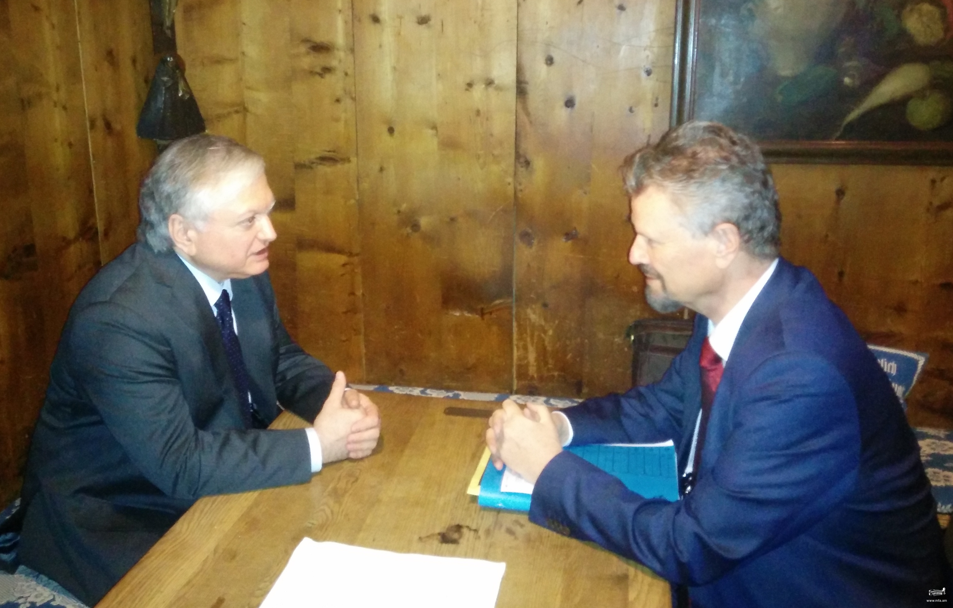 Foreign Minister of Armenia met with the Special Representative of the Federal Government of Germany for the OSCE Chairmanship