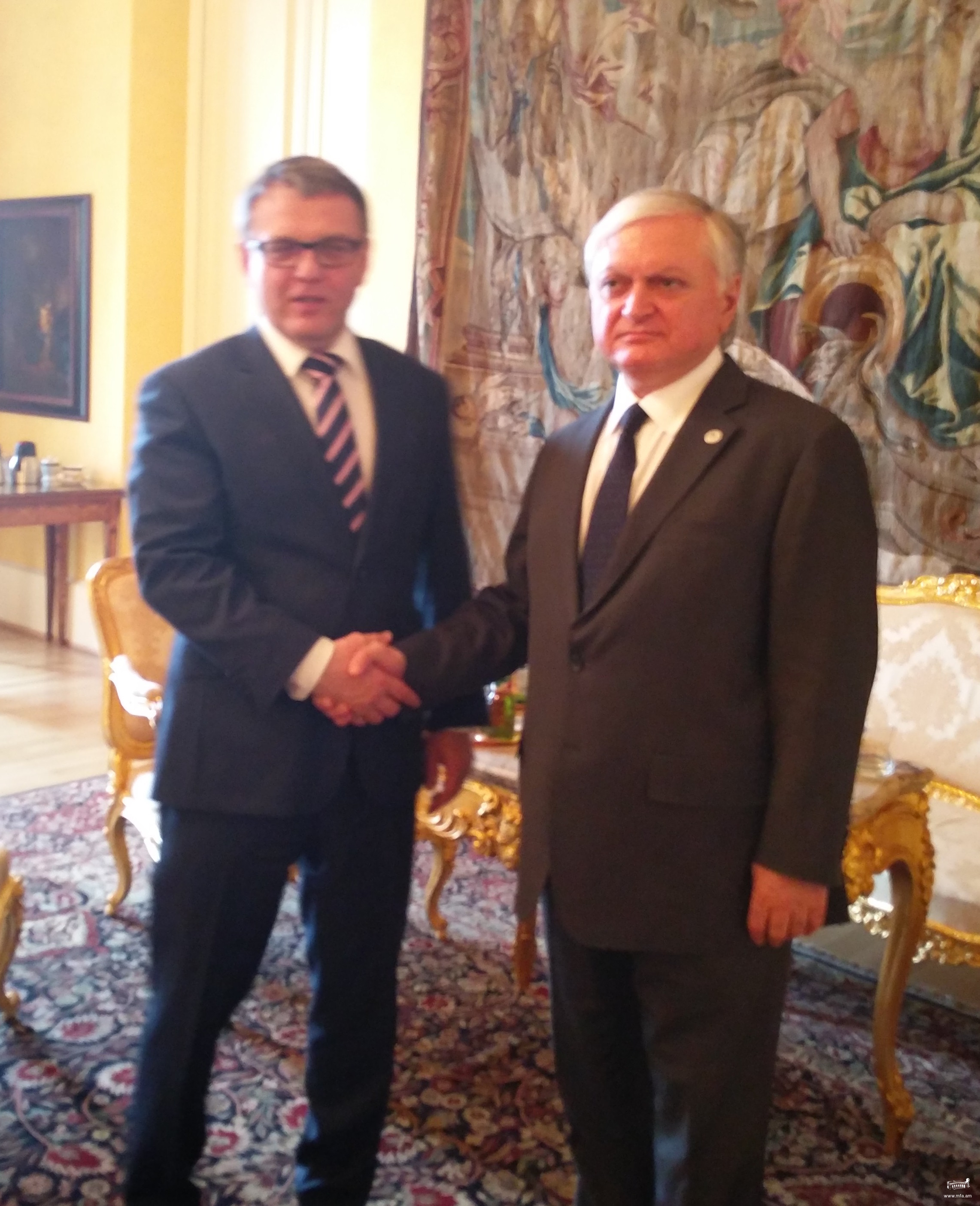 Meeting of the Foreign Ministers of Armenia and the Czech Republic