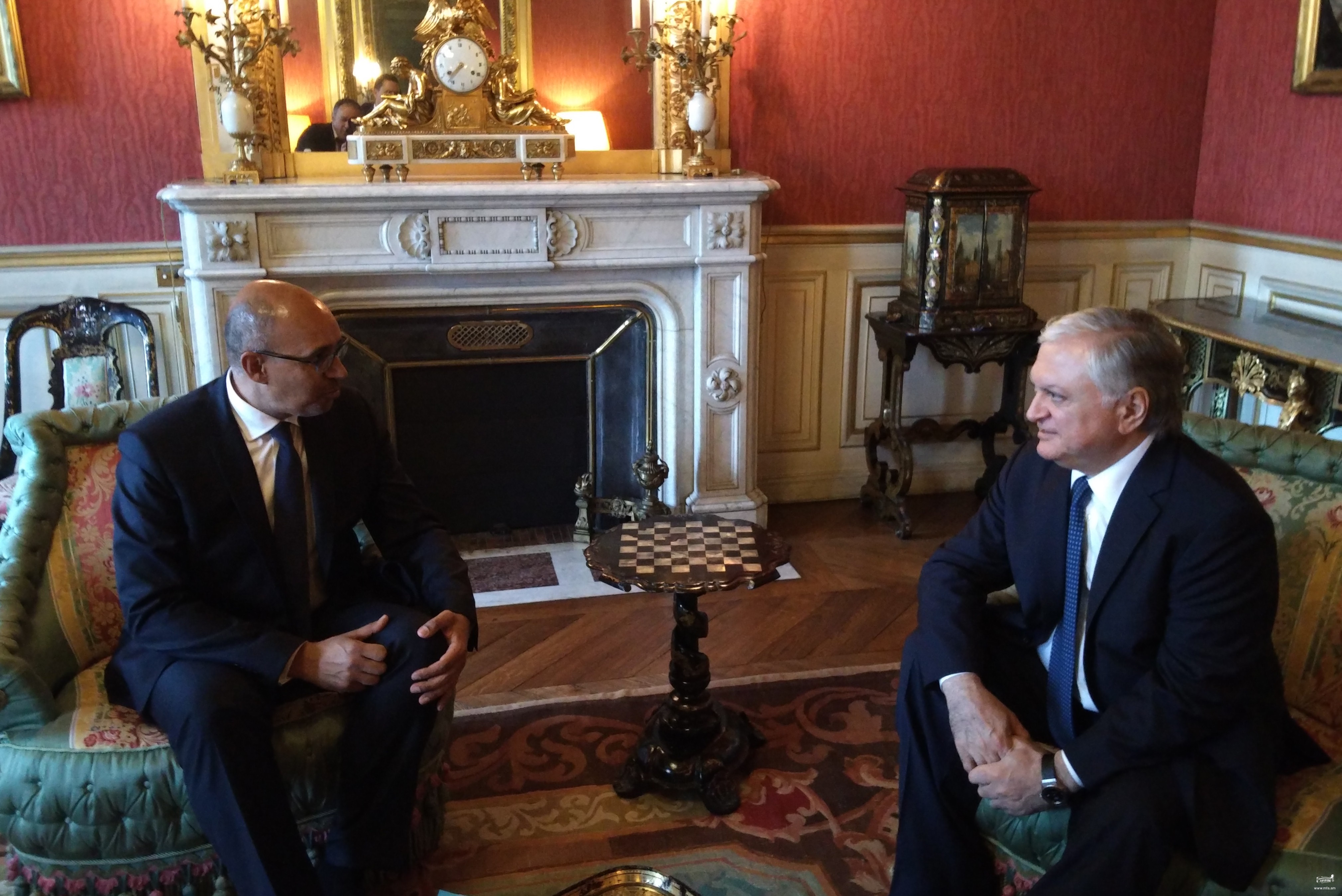 Minister of Foreign Affairs of Armenia met the French Minister of State for European Affairs