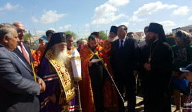 Խաչքարի օրհնություն Ղազախստանի Ատըռաու քաղաքում
