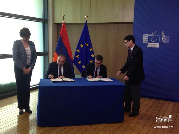 Բրյուսելում ստորագրվեց ԵՄ հետազոտությունների և նորարարության շրջանակային ծրագրին Հայաստանի մասնակցության վերաբերյալ համաձայնագիրը