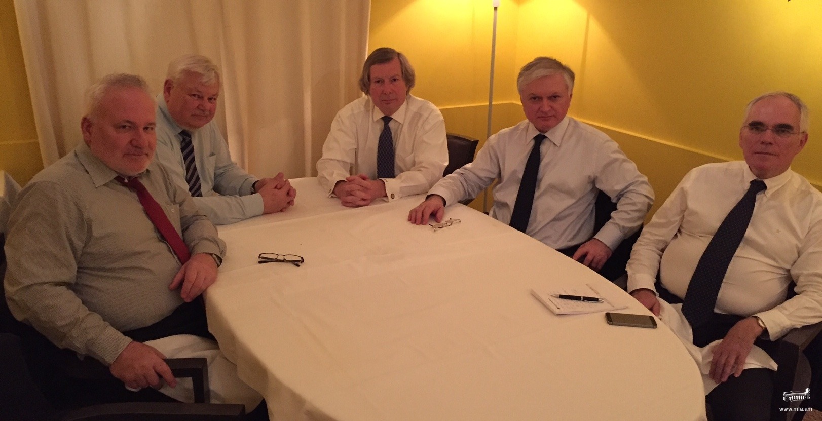 Rencontre du Ministre des Affaires Etrangères d’Arménie avec les co-présidents du groupe de Minsk de l’OSCE