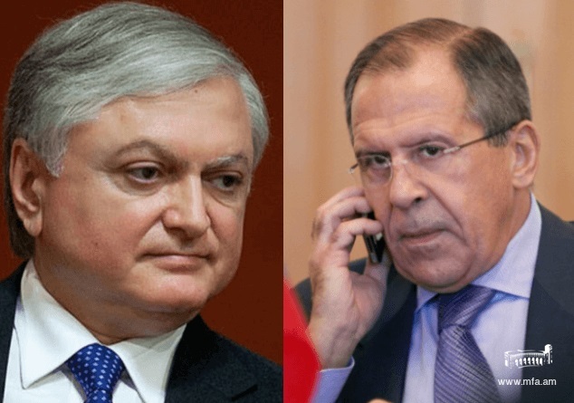 Edward Nalbandian had a phone conversation with Sergey Lavrov