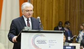 Statement by Edward Nalbandian at the High-level Meeting of the United Nations General Assembly to Address Large Movements of Refugees and Migrants