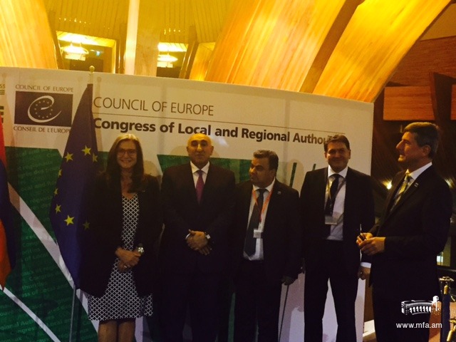 Հայաստանի Հանրապետության Անկախության 25-ամյակին և Հայաստանում տեղական ինքնակառավարման 20-ամյակին նվիրված ընդունելություն Եվրոպայի Խորհրդի կենտրոնակայանում