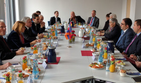 Edward Nalbandian delivered a speech at Friedrich Ebert Foundation