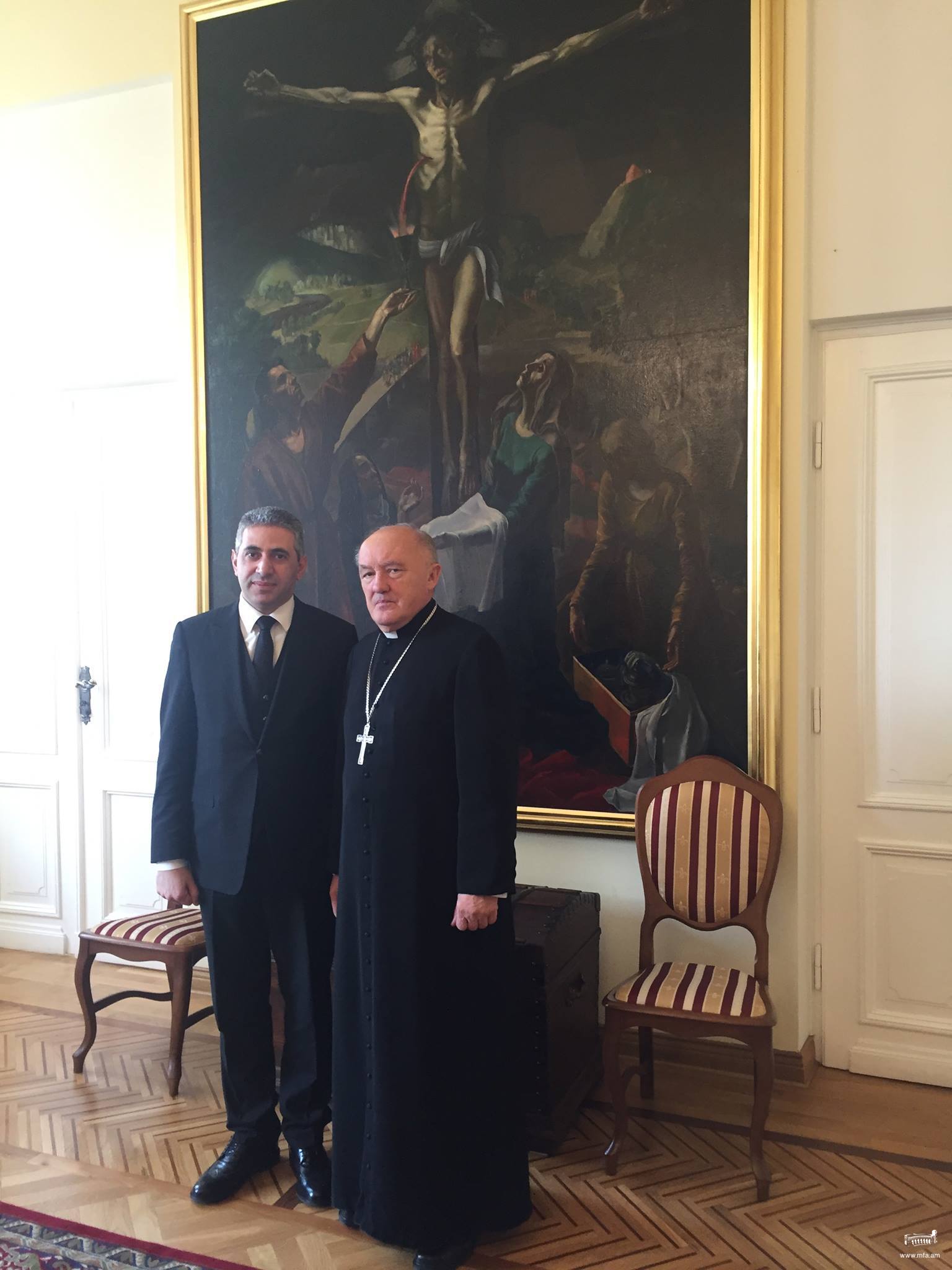 Դեսպան Ղազարյանի հանդիպումը Վարշավայի Արքեպիսկոպոս Կարդինալ Կազիմեժ Նիչի հետ