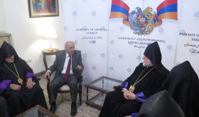 Մեծի Տանն Կիլիկիո կաթողիկոս Արամ Առաջինն այցելեց Իրանում ՀՀ դեսպանություն