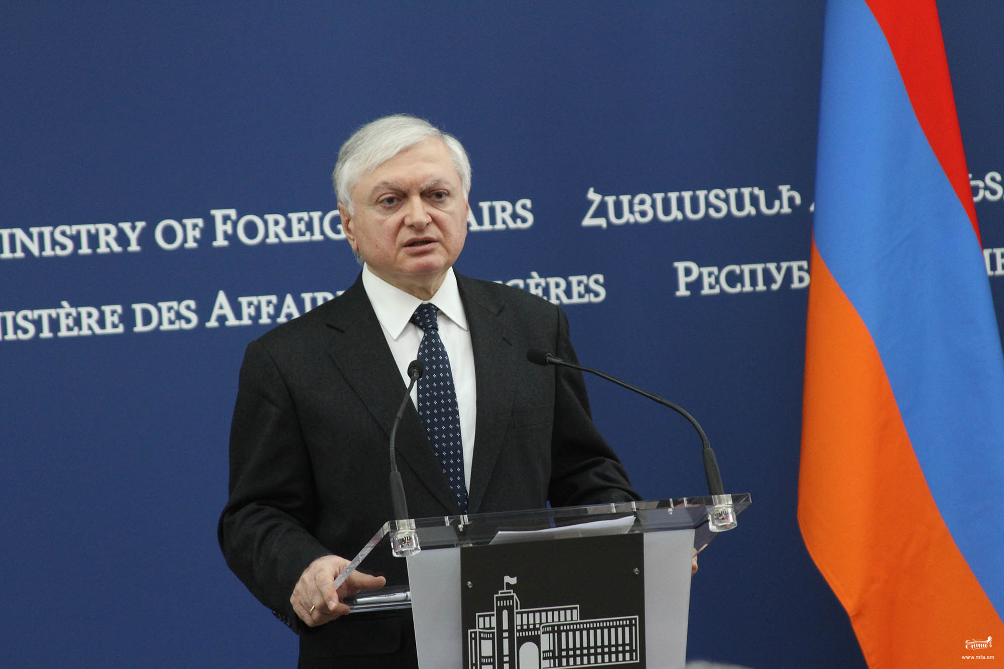 Արտաքին գործերի նախարարի պատասխանները Ազգային ժողովում կառավարության հետ հարցուպատասխանի ընթացքում
