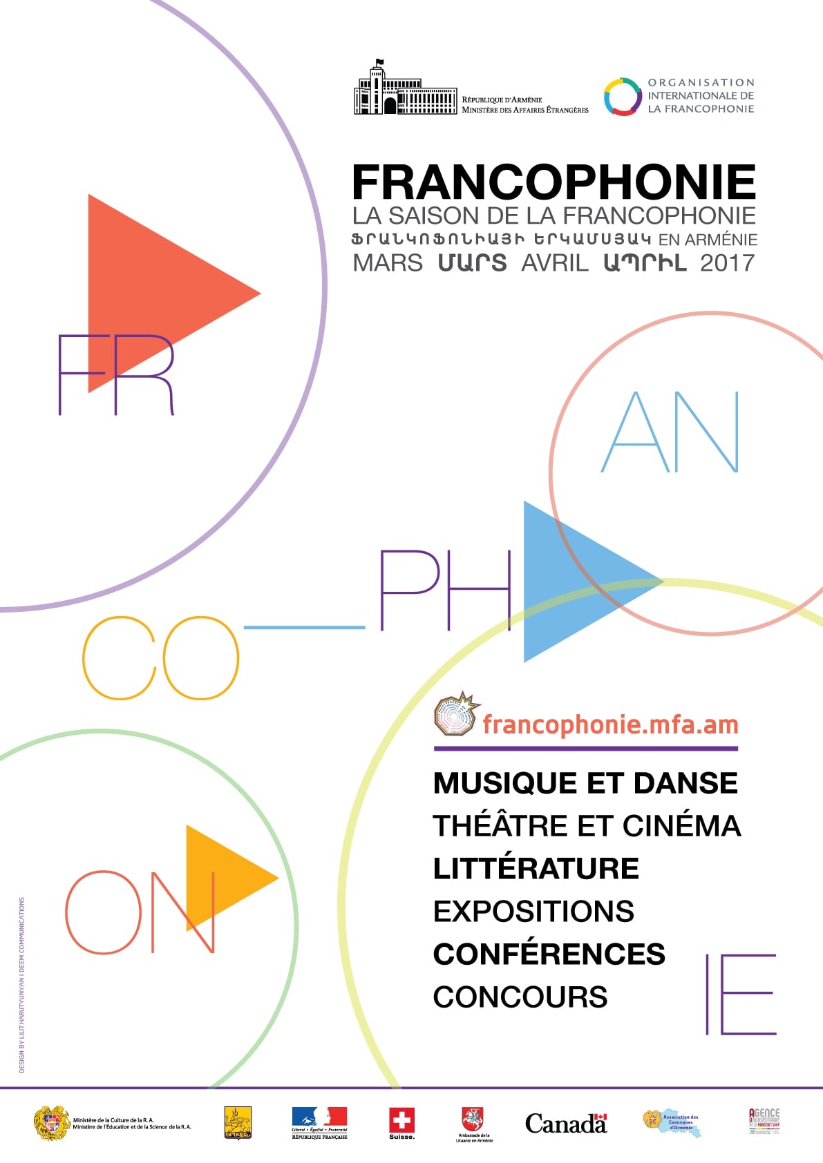 La Saison 2017 de la Francophonie a débuté en Arménie