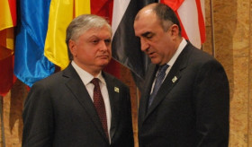 Հայաստանի և Ադրբեջանի արտգործնախարարներ Էդվարդ Նալբանդյանի և Էլմար Մամադյարովի հանդիպումը
