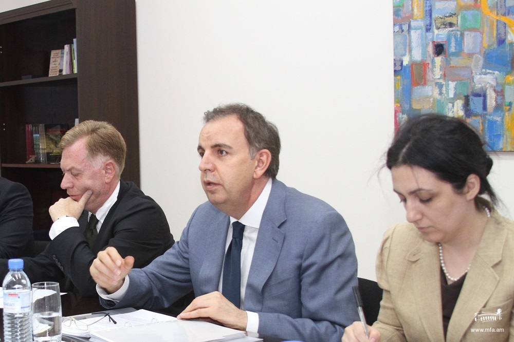 The meeting of Deputy Foreign Minister of Armenia with the European Parliament officials