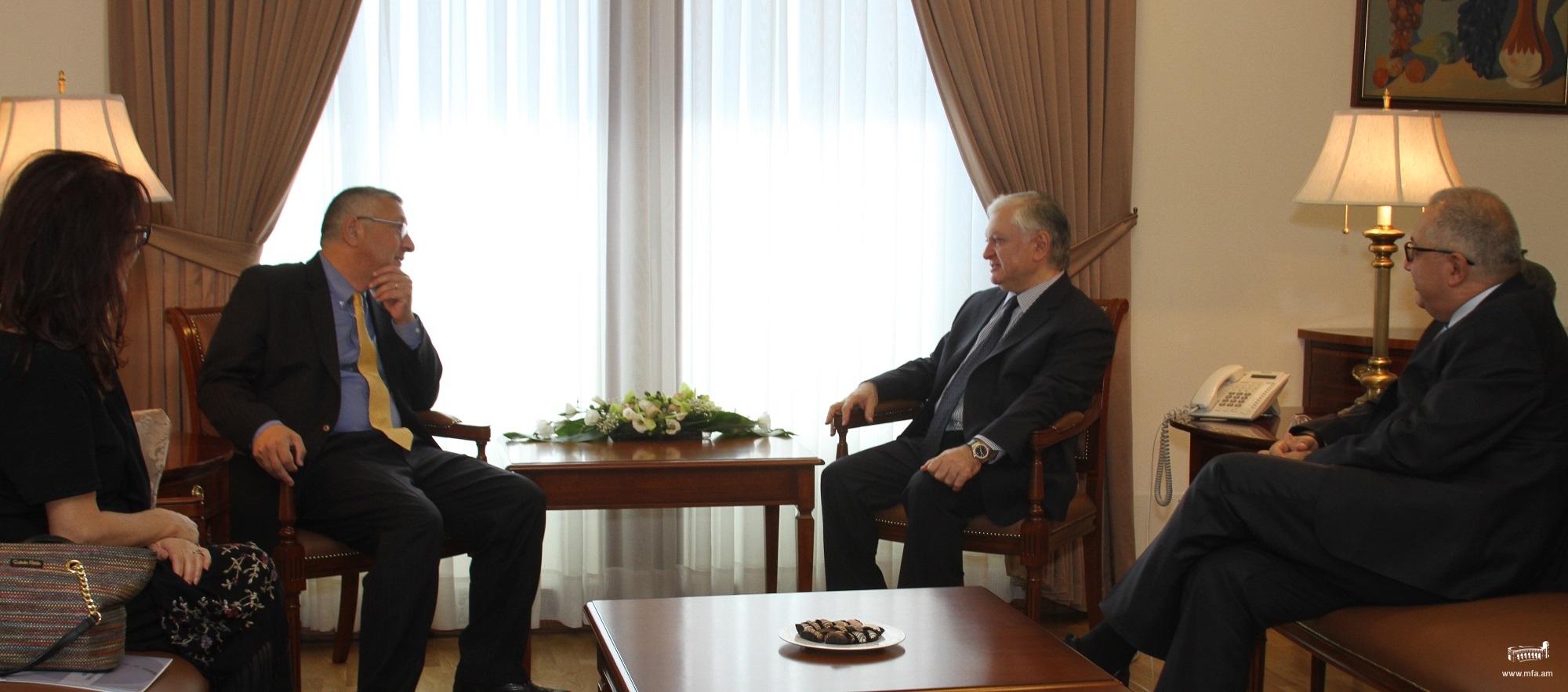 Foreign Minister of Armenia received Armenian Assembly of America Co-Chair