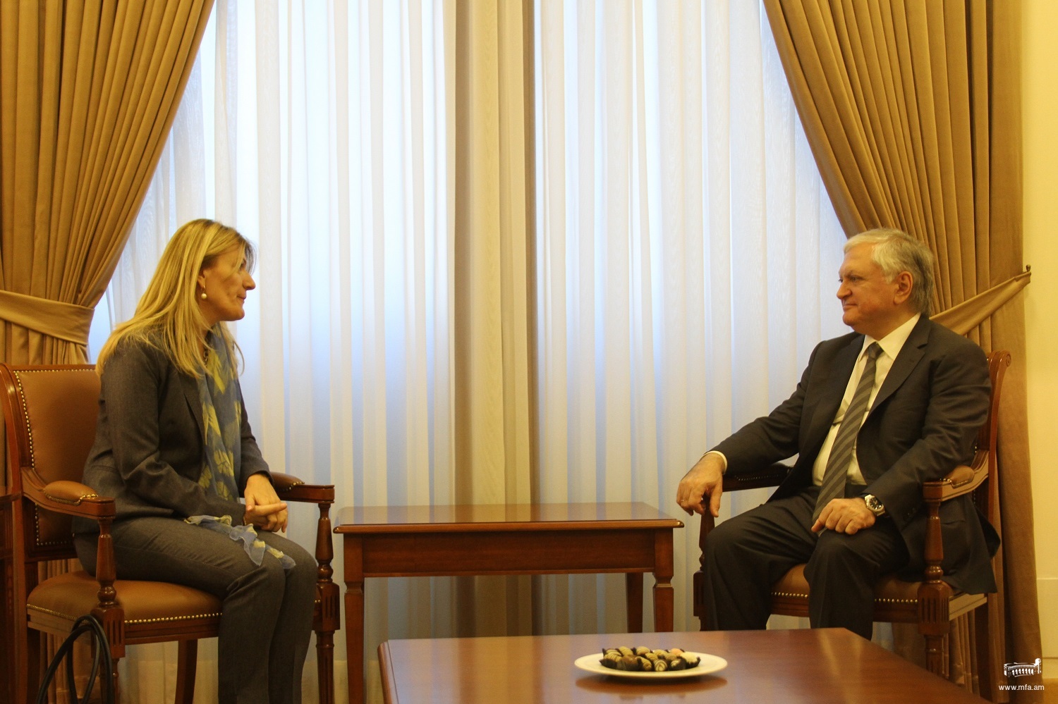 Minister of Foreign Affairs of Armenia received the Regional Director for Europe of the UN Office for Disaster Risk Reduction