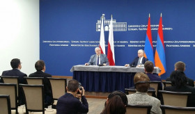 Հայաստանի արտգործնախարար Էդվարդ Նալբանդյանի խոսքը Լեհաստանի արտգործնախարար Վիտոլդ Վաշչիկովսկիի հետ բանակցությունների արդյունքներով