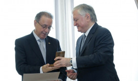Minister of Foreign Affairs of Armenia received the Ambassador of Brazil to Armenia on the occasion of completion of his mission