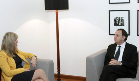 ԱԳ նախարարի տեղակալ Կարեն Նազարյանն ընդունեց ԵԽ ժողովրդավարության հարցերով գլխավոր տնօրինության ղեկավարին