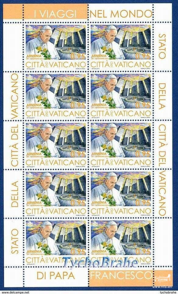 Հայաստանին նվիրված նամականիշի թողարկում Վատիկանում