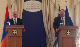 Հայաստանի ԱԳ նախարար Էդվարդ Նալբանդյանի խոսքը Հունաստանի ԱԳ նախարար Նիկոս Կոձիասի հետ համատեղ մամուլի ասուլիսին