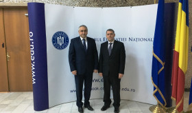 ՀՀ դեսպան Սերգեյ Մինասյանի հանդիպումը Ռումինիայի ազգային կրթության նախարար Վալենտին Պոպայի հետ
