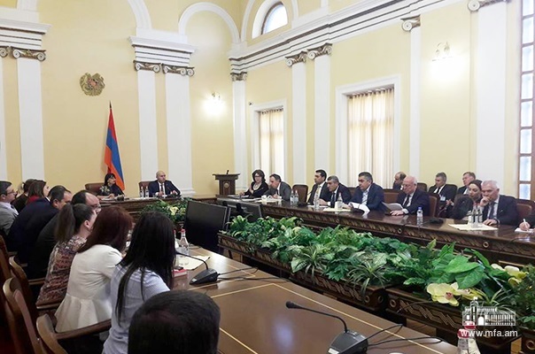 Deputy Foreign Minister Garen Nazarian took part in the joint sitting of the National Assembly Standing Committees on Foreign Relations and European Integration