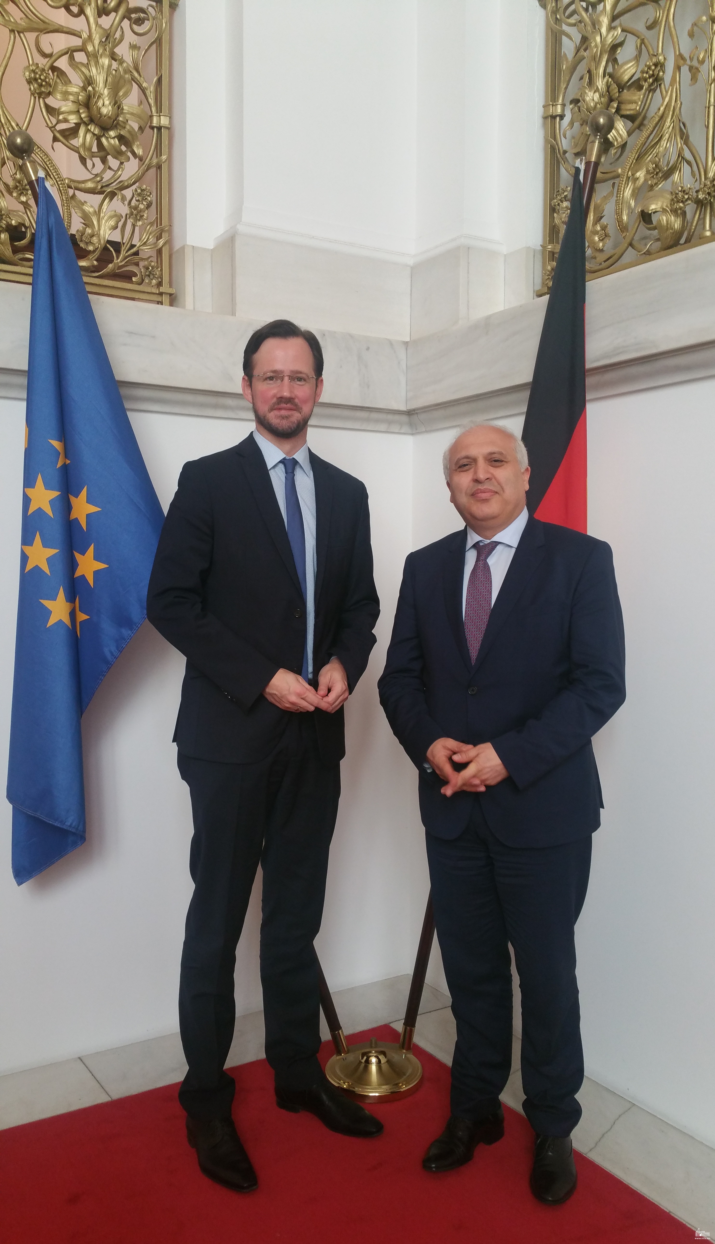 Դեսպան Սմբատյանի և ԳԴՀ կառավարության Արևելյան գործընկերության երկրների, Ռուսաստանի և Կենտրոնական Ասիայի հարցերով համակարգող Դիրկ Վիզեի հանդիպումը