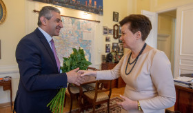 Դեսպան Ղազարյանի հանդիպումը  Վարշավայի քաղաքապետի հետ