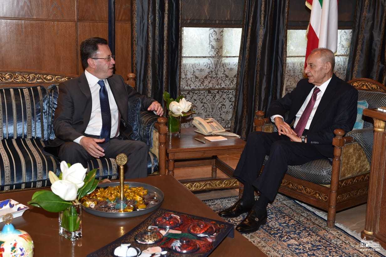 Դեսպան Սամվել Մկրտչյանի և Լիբանանի խորհրդարանի նախագահ Նաբիհ Բըրիի հանդիպումը