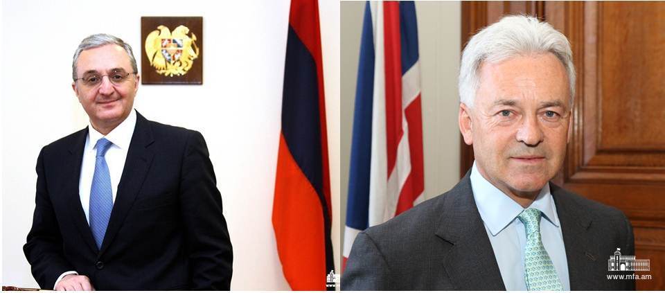 Zohrab Mnatsakanyan a eu un entretien téléphonique avec Alan Duncan