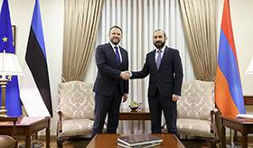 Հայաստանի և Էստոնիայի ԱԳ նախարարների հանդիպումը և համատեղ մամուլի ասուլիսը