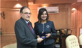 Դեսպան Մելքոնյանի հանդիպումը Եգիպտոսի Ներգաղթի և արտագաղթածների նախարարի հետ