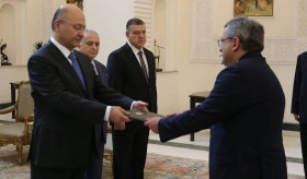 Դեսպան Հրաչյա Փոլադյանն իր հավատարմագրերը հանձնեց Իրաքի Հանրապետության նախագահին