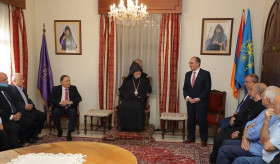 Foreign Minister Zohrab Mnatsakanyan meet with the leader of the Armenian Diocese of Cyprus and heads of Armenian Diaspora organizations