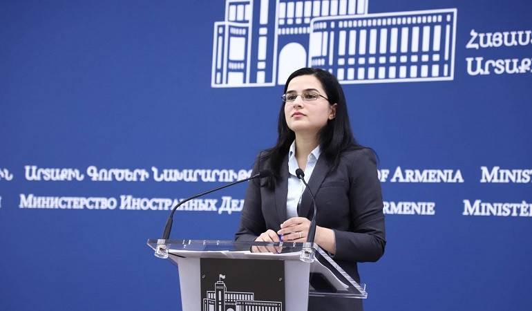 Commentaire de la porte-parole du ministère des Affaires étrangères d’Arménie, Anna Naghdalyan, sur la dernière déclaration du ministre des Affaires étrangères d'Azerbaïdjan