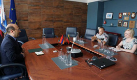 Դեսպան Մկրտչյանի հանդիպումը Լիտվայի ոստիկանության պետի հետ