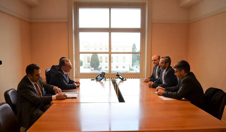 ԱԳ նախարար Զոհրաբ Մնացականյանի հանդիպումը Իրանի դատական համակարգի ղեկավարի՝ միջազգային հարցերով տեղակալ, Իրանի մարդու իրավունքների գերագույն խորհրդի քարտուղար Ալի Բաղերիի հետ