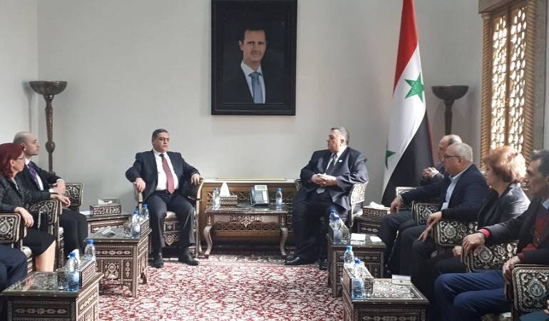 Սիրիայում Հայաստանի դեսպանի հանդիպումը Սիրիայի խորհրդարանի նախագահի հետ