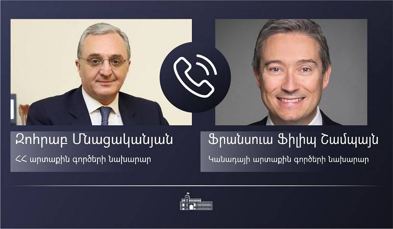 ՀՀ ԱԳ նախարար Զոհրաբ Մնացականյանի հեռախոսազրույցը Կանադայի ԱԳ նախարարի հետ