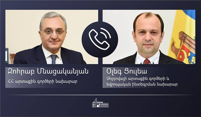 Состоялся разговор Глав внешнеполитических ведомств Армении и Молдовы в формате видеоконференции